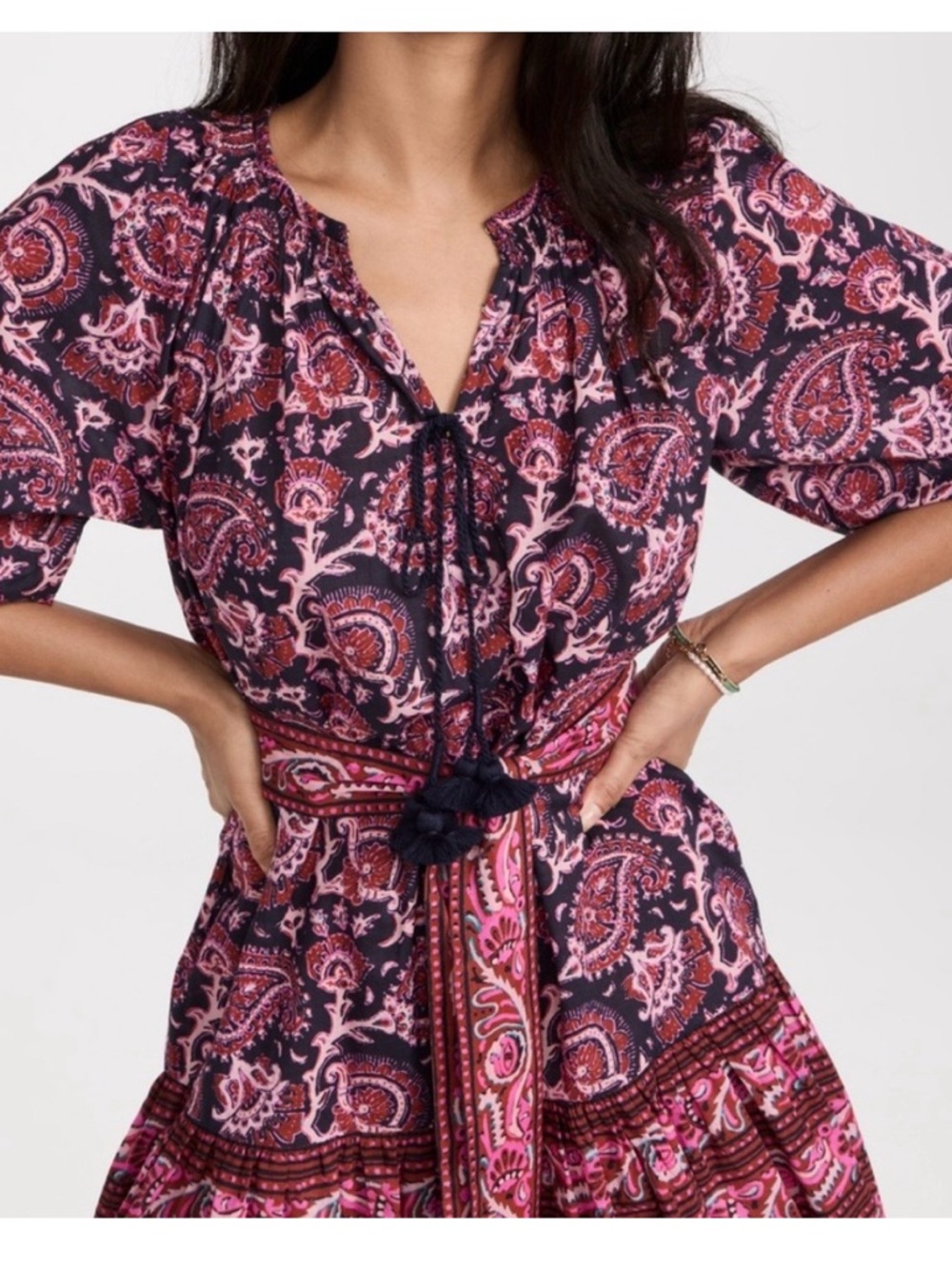 FIGUE Bria Dress with Tassel Tie - Picture 3 of 6